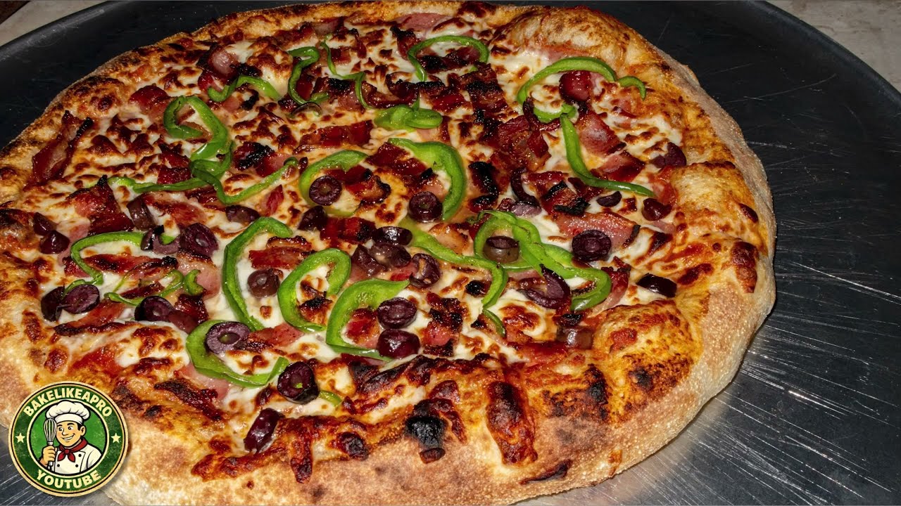 Простой рецепт настоящего теста для пиццы — получается 2 большие пиццы. — Аутентичный, безотказны...