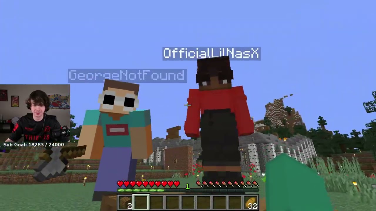Karl Jacobs Plays Minecraft With Lil Nas X & Corpse (AWKWARD)