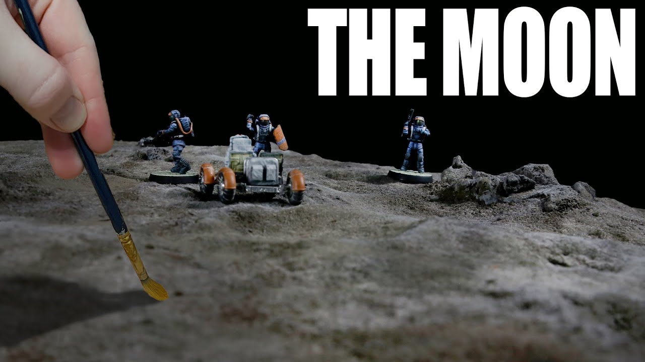 Make a gaming tile in an HOUR. Easy Lunar Surface Effects | Terrain School S1E6 | Beginner