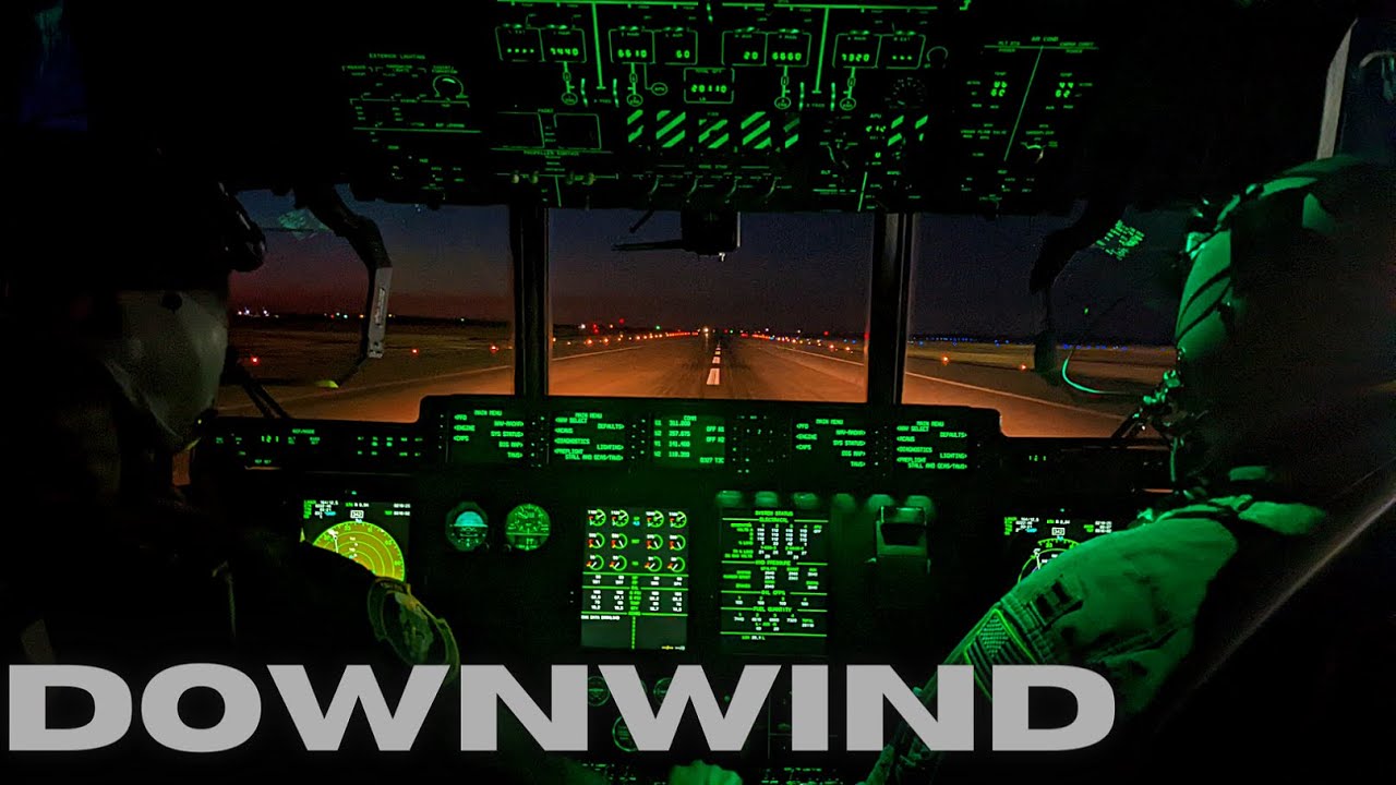 DOWNWIND APPROACH | C-130J LANDING - 4K