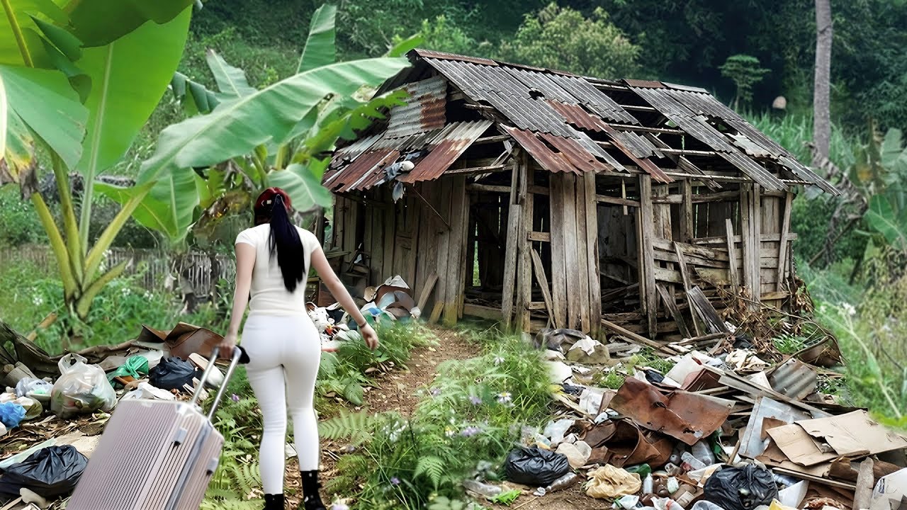 A young man renovated an old house for $5 000 ,Repair the drainage system！
