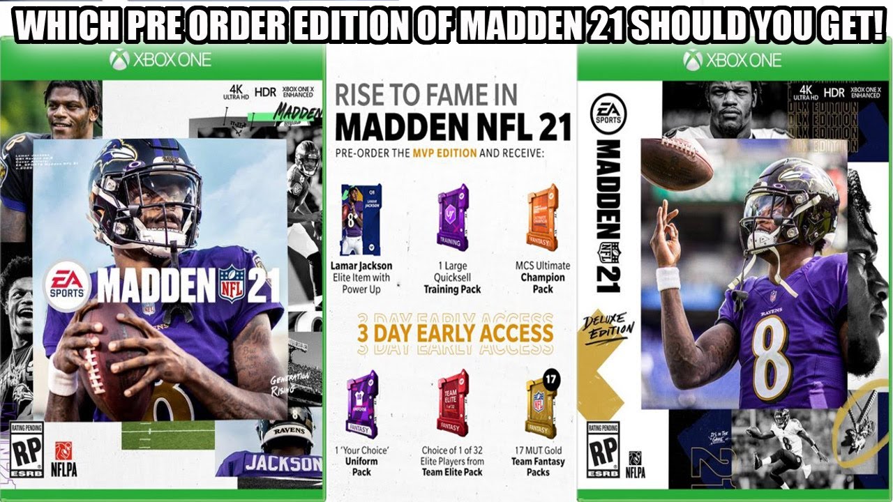 WHICH PRE ORDER EDITION OF MADDEN 21 SHOULD YOU GET? WHICH IS WORTH IT? | MADDEN 21