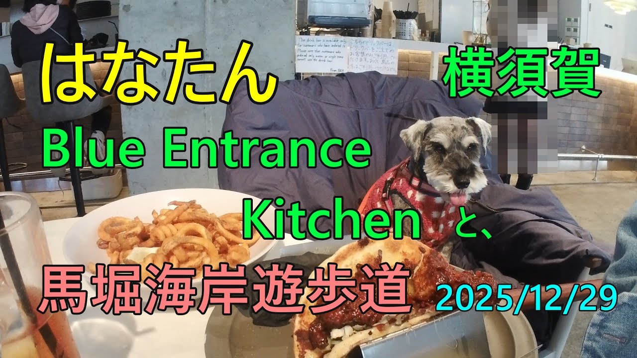 横須賀 Blue Entrance Kitchenと、馬堀海岸遊歩道