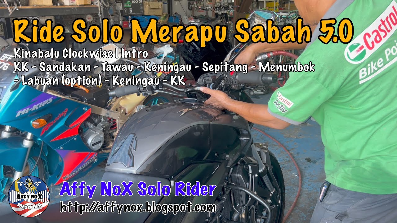 Modenas Dominar 400UG | Ride Solo Merapu Sabah 5.0 | Kinabalu Clockwise | Ride Intro