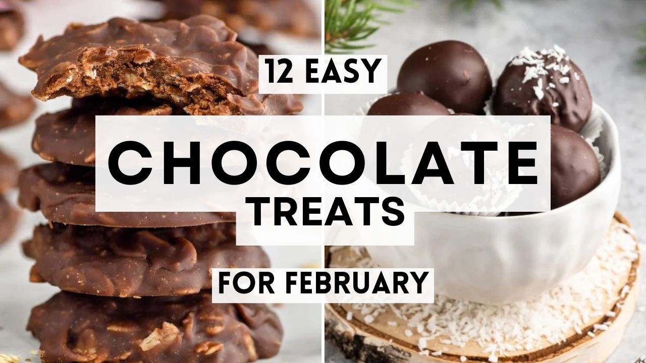 11 Easy Chocolate Treats for February   #chocolatesnacks #nobakedesserts