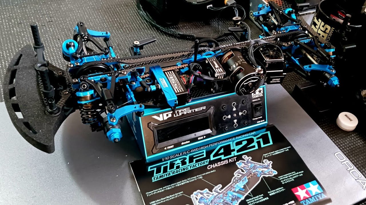 TAMIYA TRF421 STOCK SETTING 1ST RUN with 13.5 blinky setting 