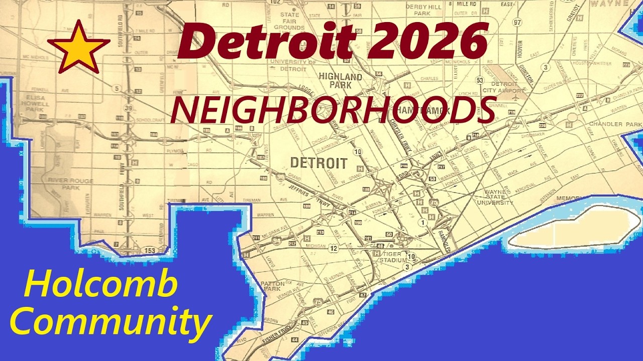 Driving Detroit Neighborhoods: Holcomb Community. McNichols-Evergreen Area. February, 2026 Tour.