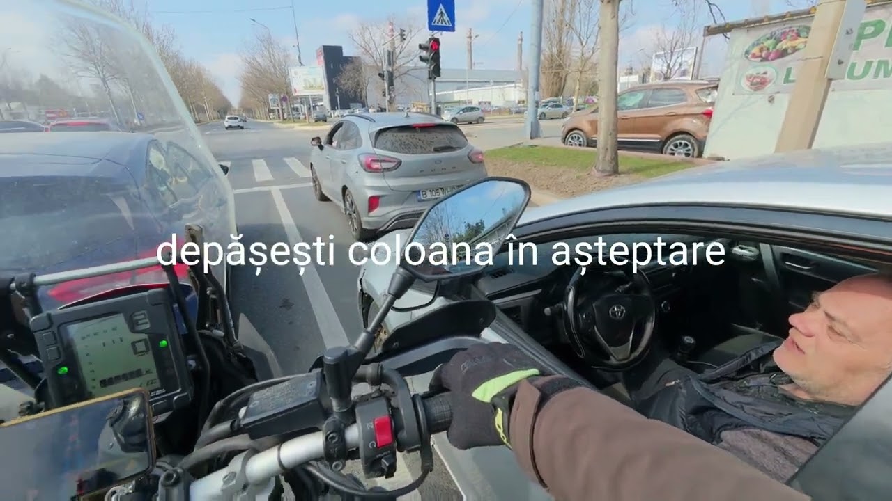 Vorba de azi: depășești coloana în așteptare, îți ia permisul 