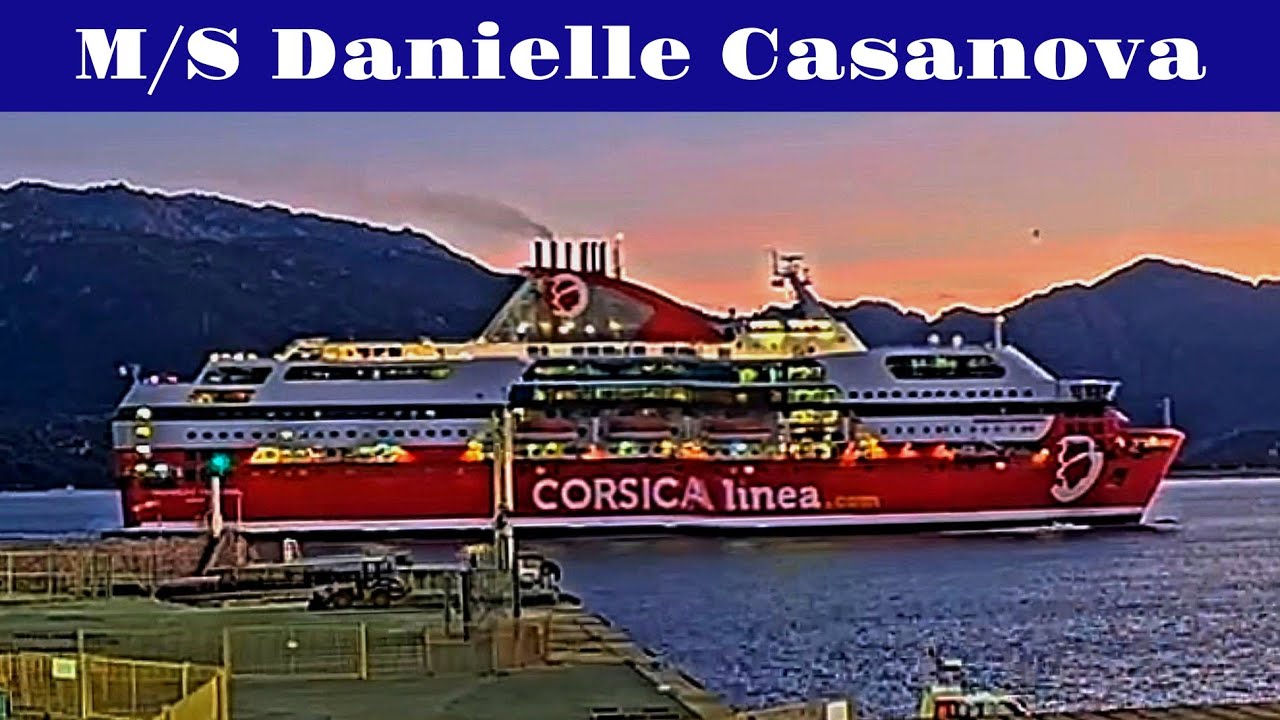 Corsica linea: M/S Danielle Casanova arriving to Propriano