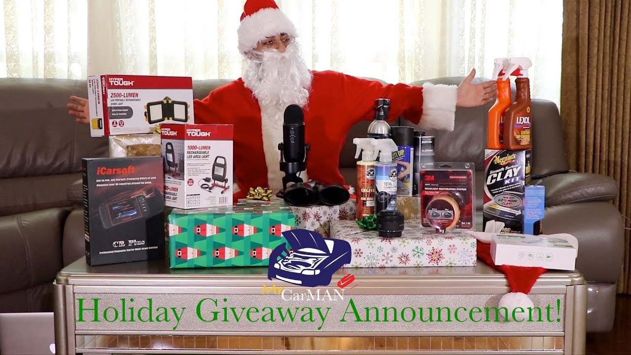 Holiday Giveaway 2019 Announcement Winners | MrCarMAN