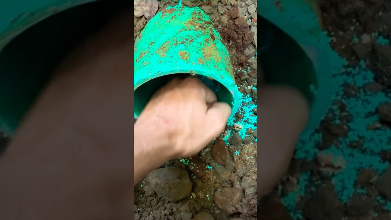 Hooking up this water and sewer on a new construction project. #shorts #plumbing