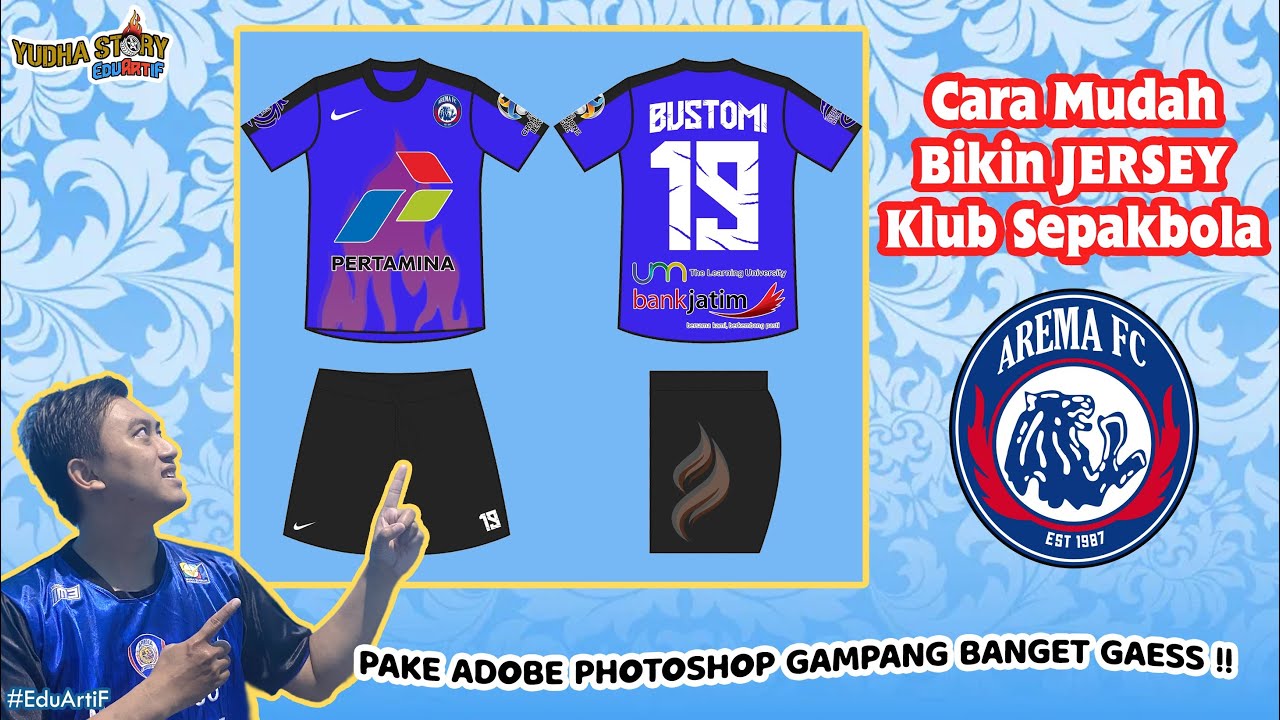 CARA DESAIN JERSEY KLUB SEPAKBOLA | PROSES MUDAH HASILNYA KEREN GAESS‼️