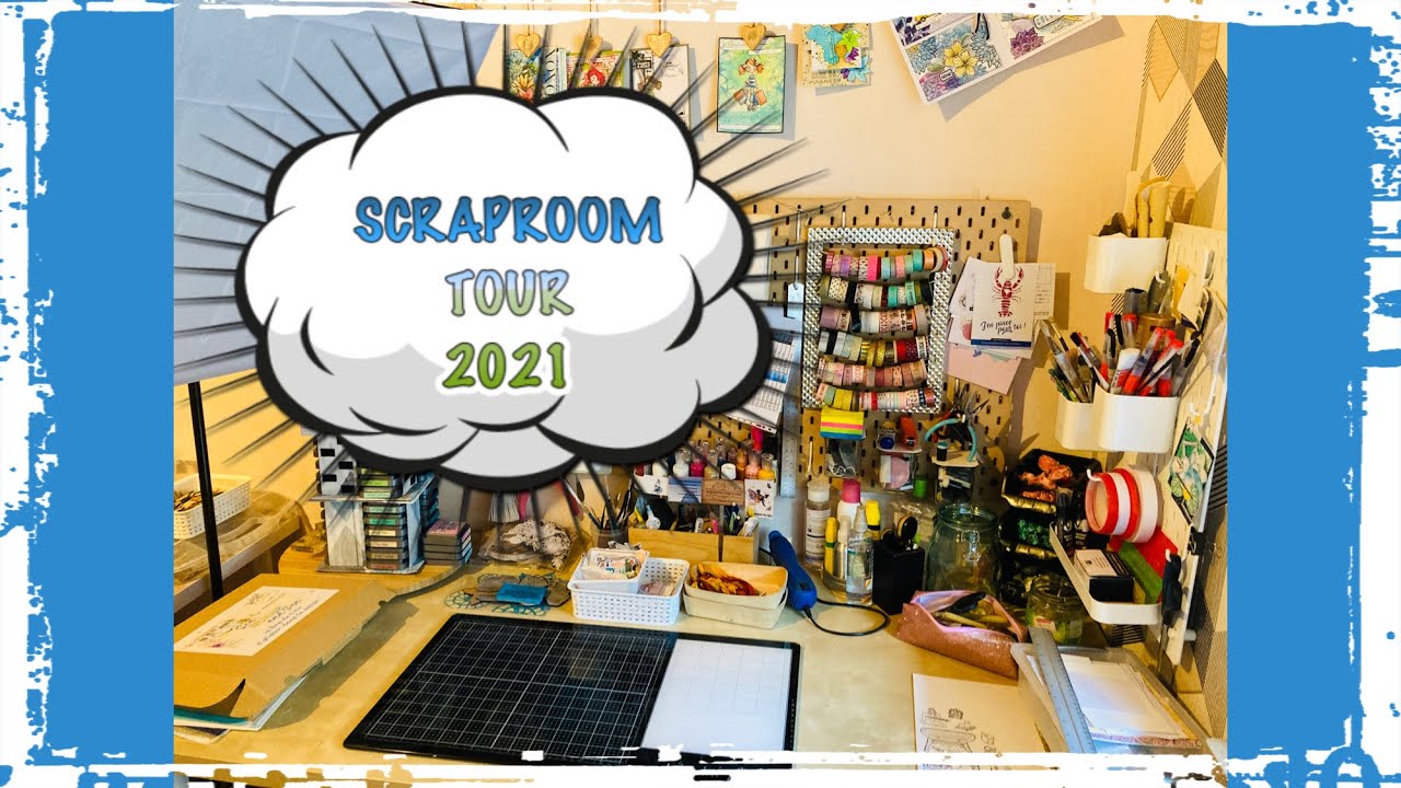 SCRAPBOOKING/Scraproom Tour 2021/idées de rangement, organisation