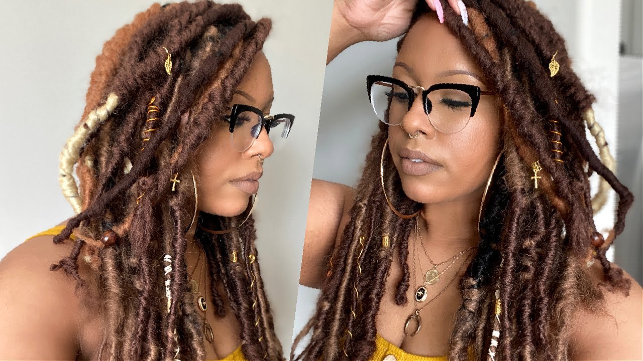 DECORATE MY MESSY FAUX LOCS WITH ME! | TheHeartsandCake90