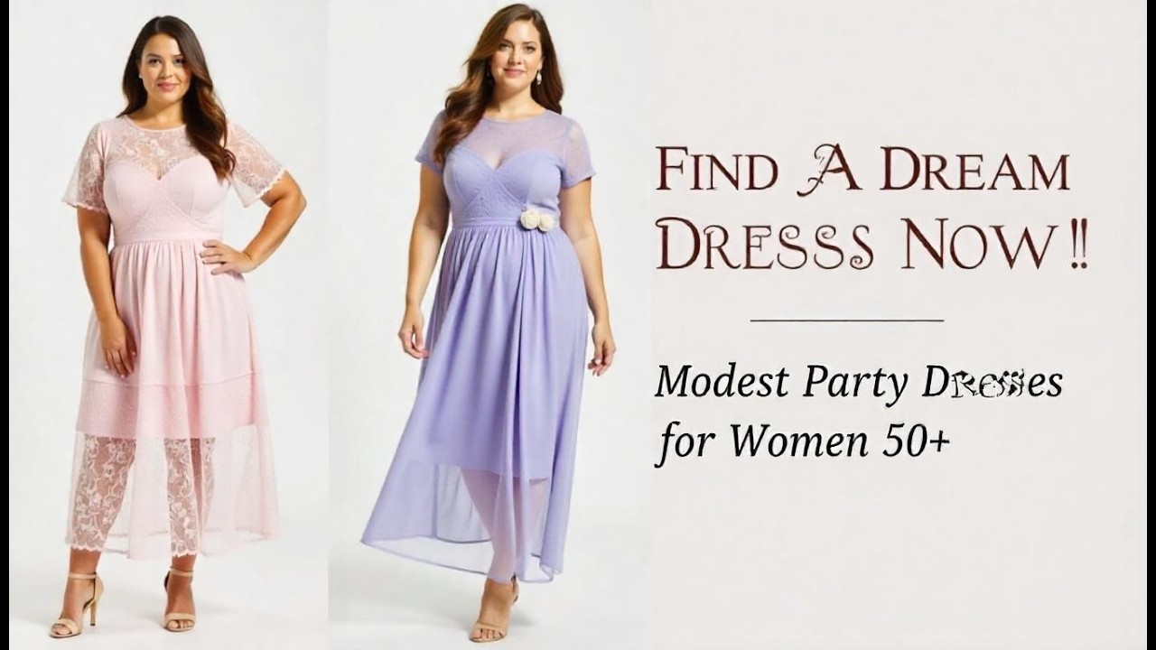 Timeless Fashion 50+: Modest and Elegant Party Dresses for Plus Size Women
