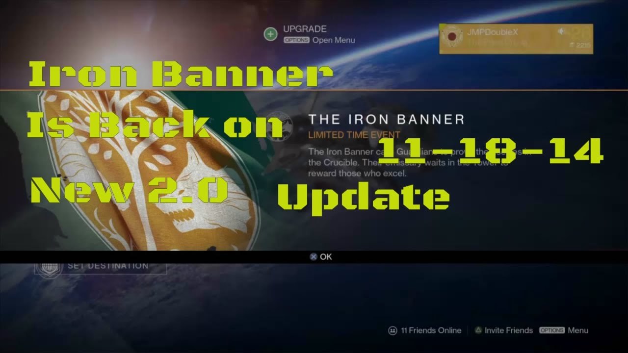 Destiny Update - Iron Banner Is Back On - 2.0 Awesome