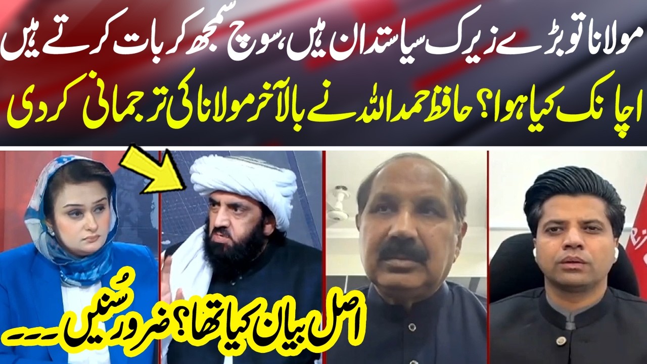 Hafiz Hamdullah Clarifies Maulana Fazlur Rehman's Statement | Pakistan Politics - News Talk