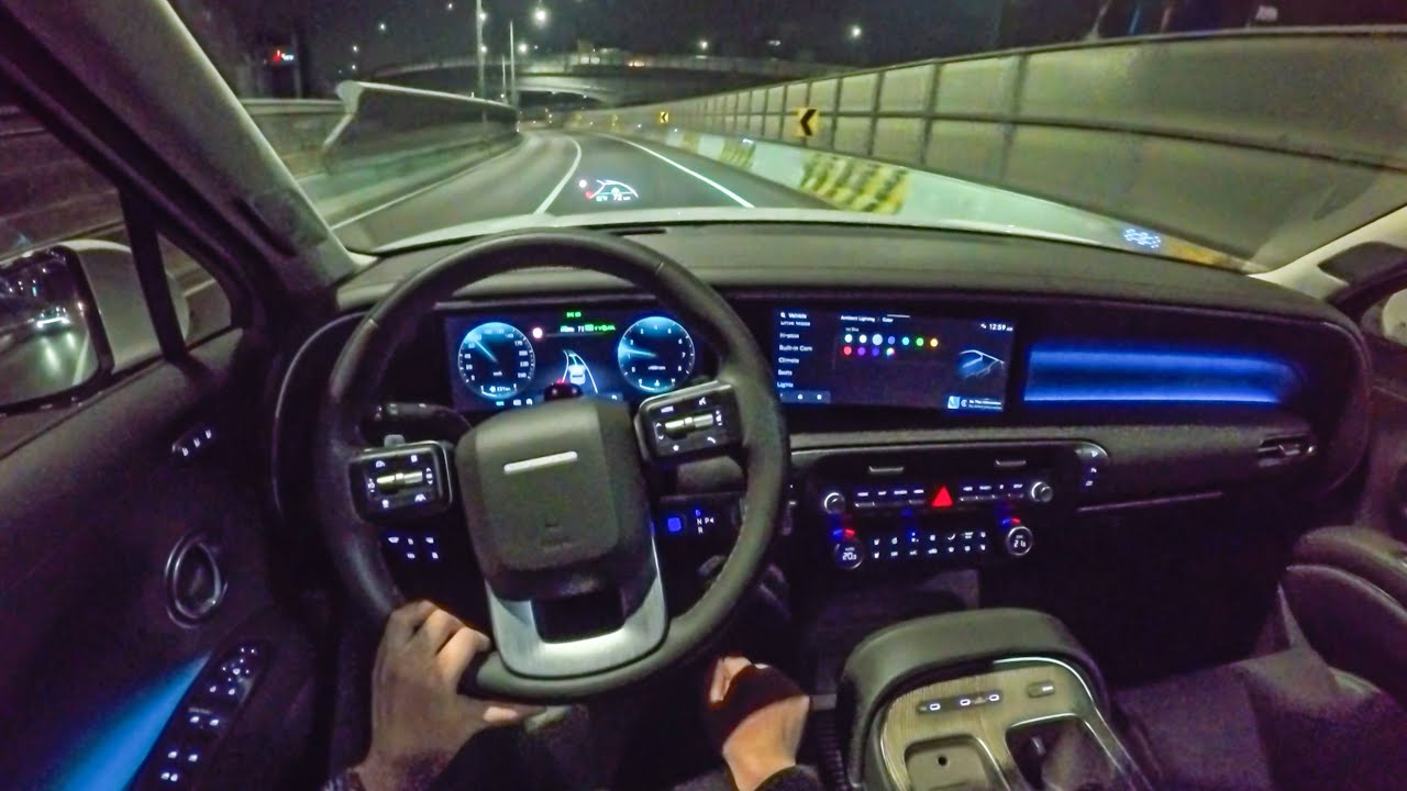 The NEW 2026 Hyundai Palisade Calligraphy AWD POV Night Drive