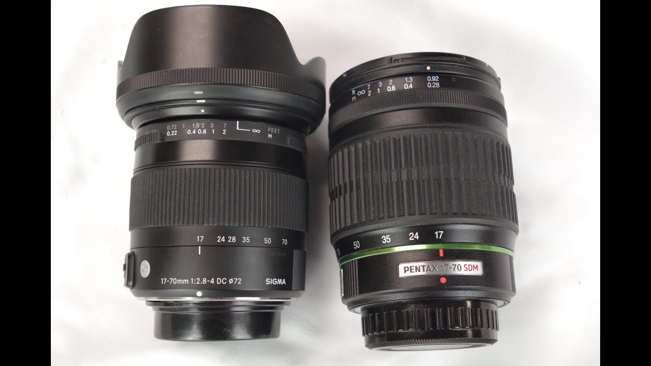 Сравнение объективов Sigma f/2.8-4 17-70mm и Pentax f/4: обзор.