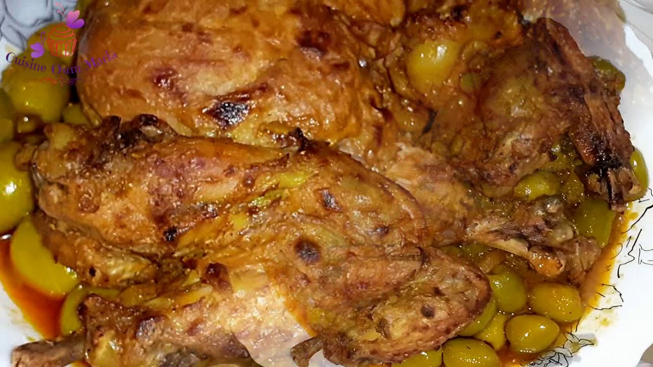 طاجين الزيتون بالدجاج في طنجرة الضغط طريقة سريعة بسيطة وبزاف بنيينة/Tajin de poulet aux olives