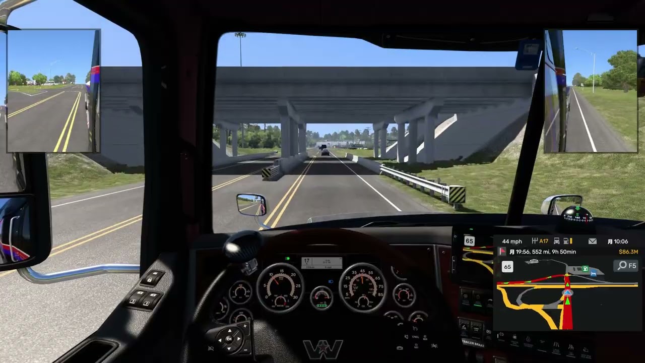 American Truck Simulator　ケニウィック～ニューオーリンズ 2,608mile❹