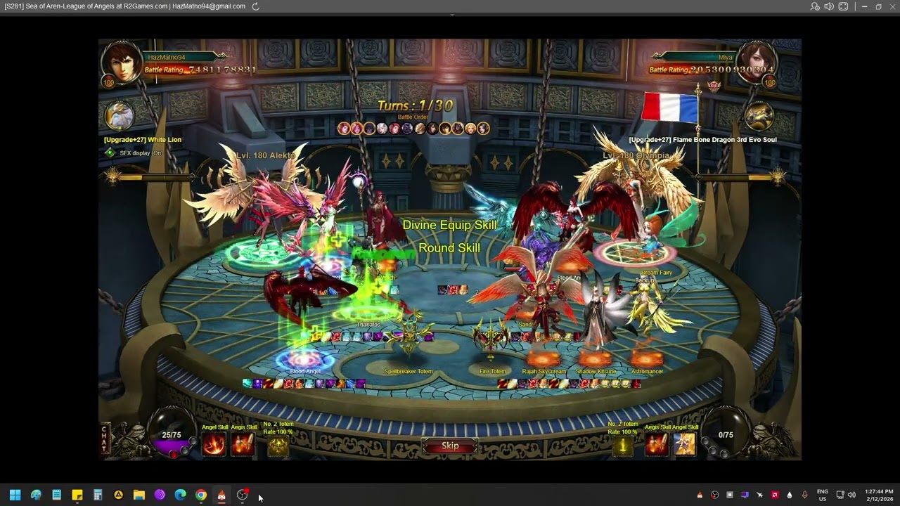 League Of Angels 2026  BR isn't everything Part 35 (7.5B vs 205B)