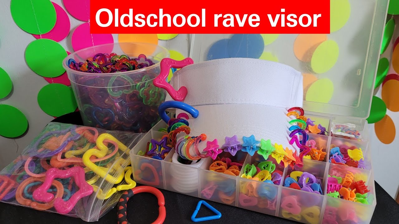 Oldschool rave visor (early 2000s rave fashion)