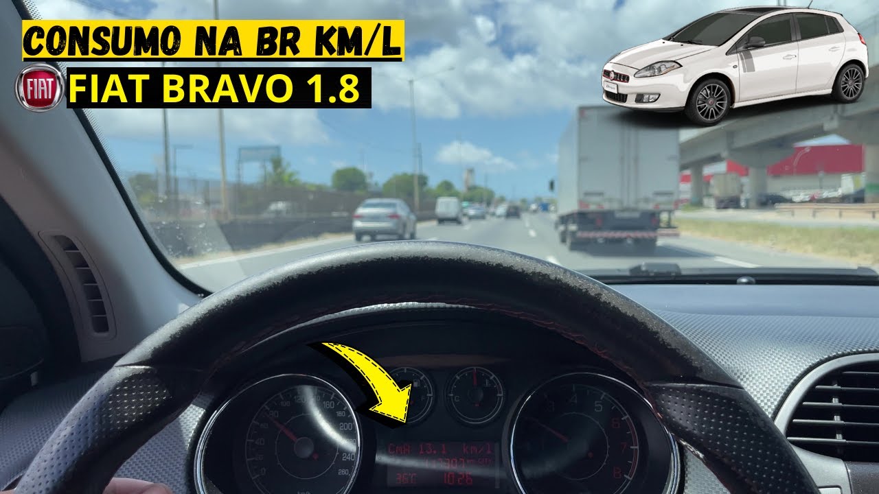 CONSUMO MÉDIO DO FIAT BRAVO 1.8 SPORTING | NA BR - FIQUEI SURPRESO