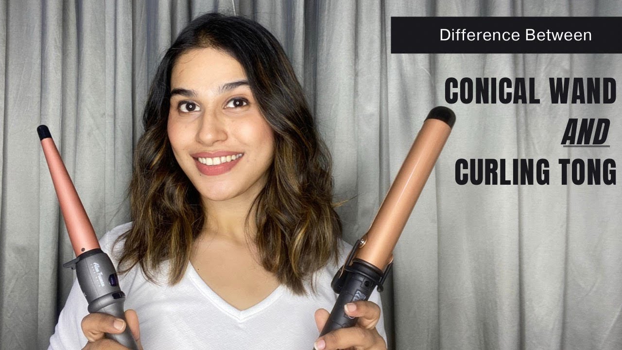 How is a curling wand different from a curling tong?