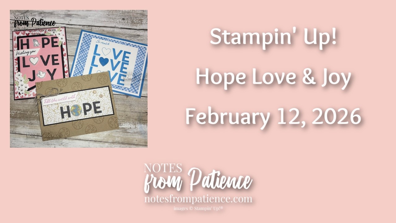 Stampin' Up! Hope Love & Joy Bundle cards