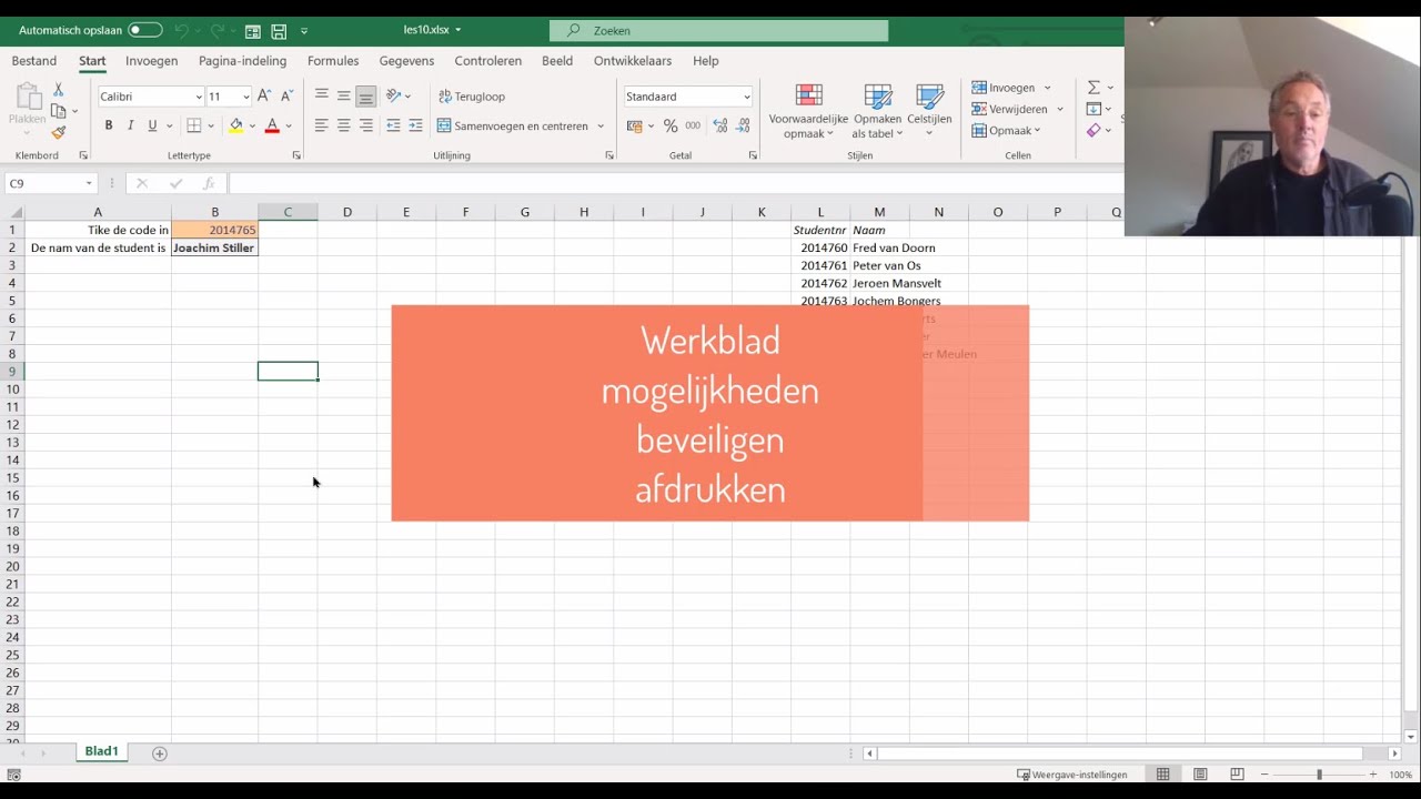 Excel voor beginners 10