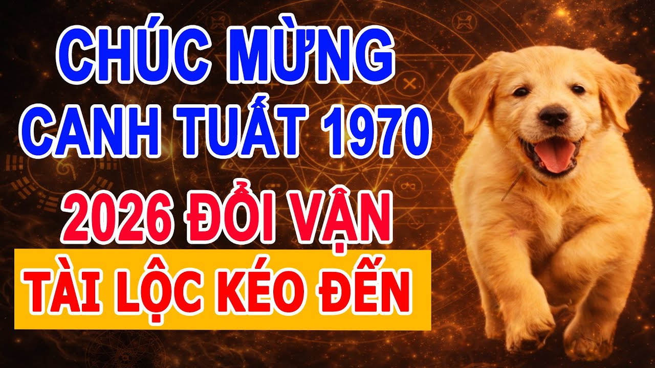 Tử Vi 2026 Tuổi Canh Tuất 1970 Vào Vận Phát Tài Lớn, Phúc Lộc Tự Kéo Đến Ùn Ùn - Tử Vi Cổ Học