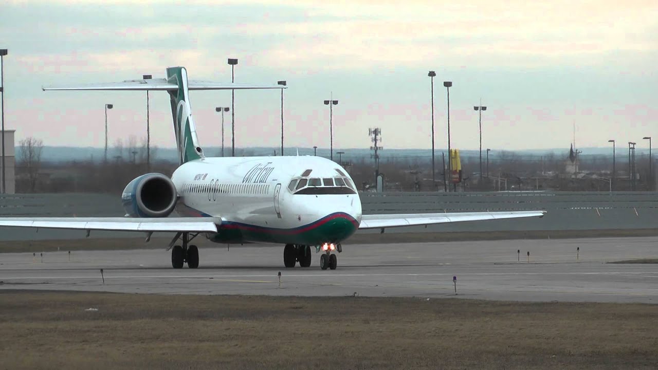 AirTran Boeing 717-200: Taxi and Takeoff KBUF