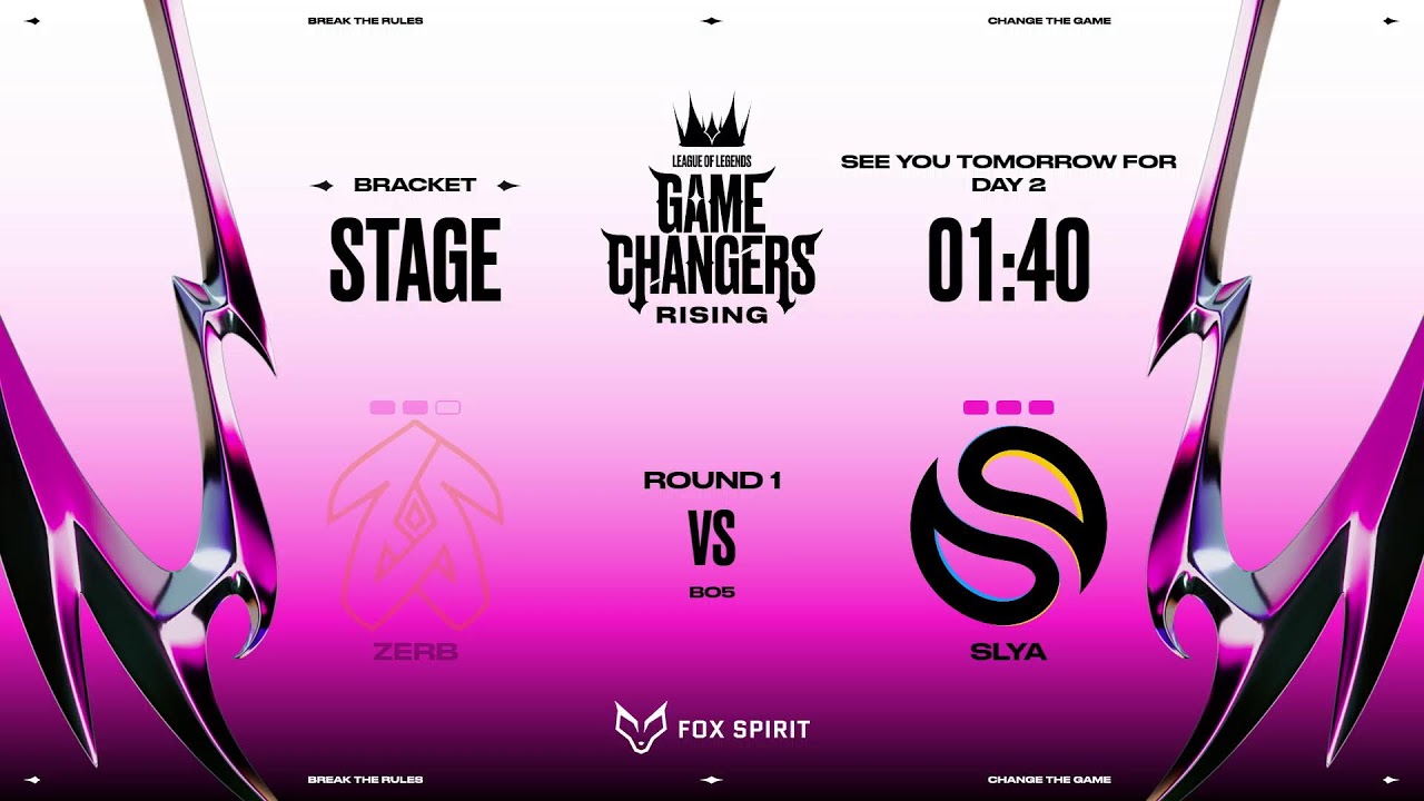 LoL Game Changers: Rising | SLYA VS ZERB | Playoffs Day 1 | BO5
