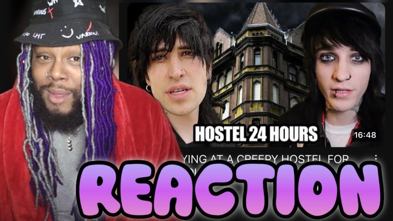 MY FAVORITE BESTIES JOHNNIE & JAKE STAYING AT A CREEPY HOSTEL FOR 24 HOURS | REACTION