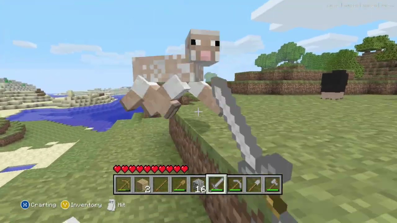 playing minecraft for the xbox 360 first time on my pc series part 1