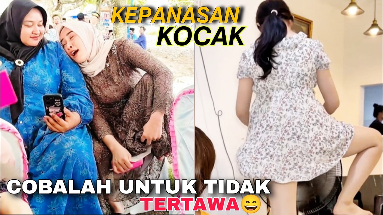 KEPANASAN ‼️COBALAH UNTUK TIDAK TERTAWA ‼️MOMEN PALING KONYOL BIKIN NGAKAK