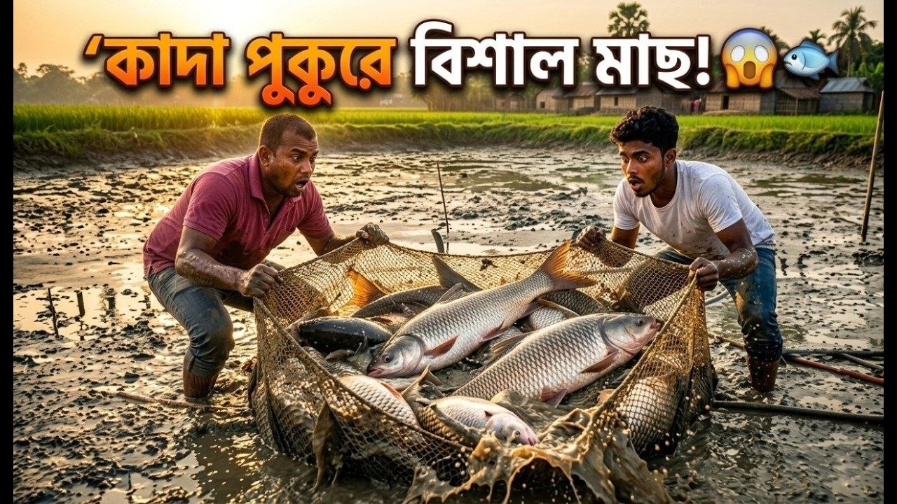 কাদা পানির পুকুরে অবিশ্বাস্য মাছ ধরা 😮 | Bangladeshi Village Fishing | Rural Tv