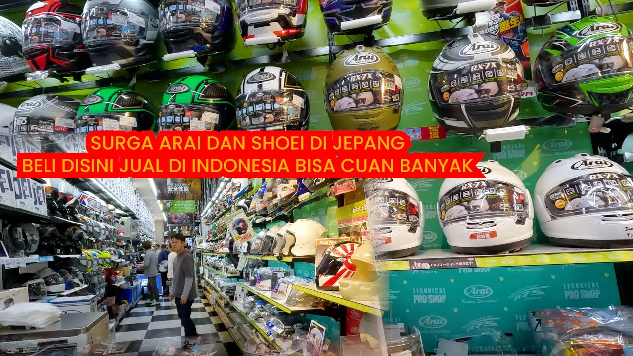 Auto Cuan Beli Arai dan Shoei di Jepang jual di Indonesia #arai #shoei #jepang