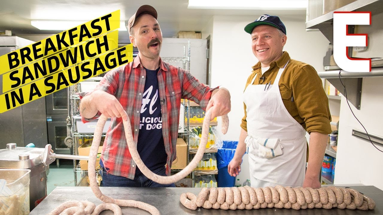 Turning a Bacon Egg and Cheese Breakfast Sandwich into a Sausage — Prime Time