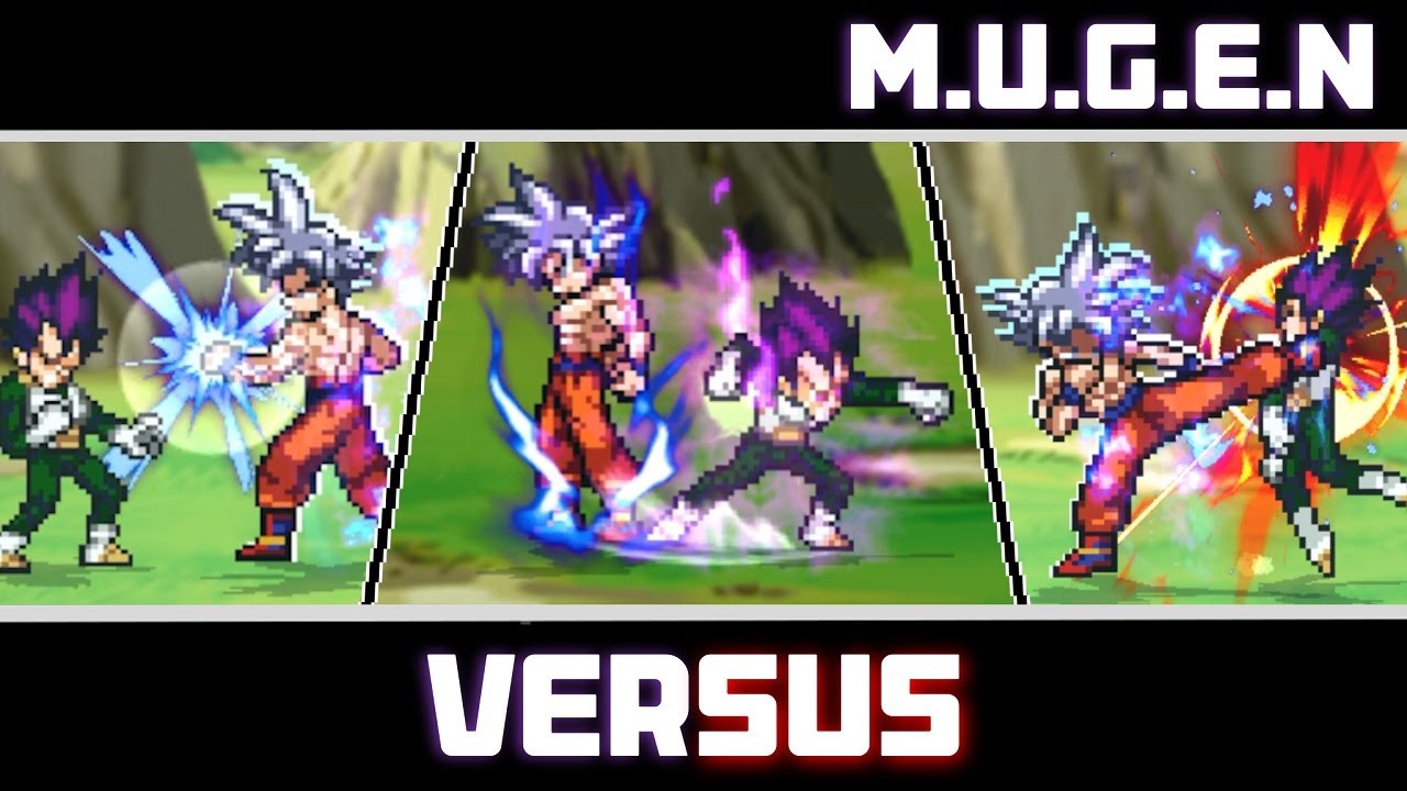 (NEW) Goku MUI VS Vegeta Ultra Ego - Dragon Ball Mugen