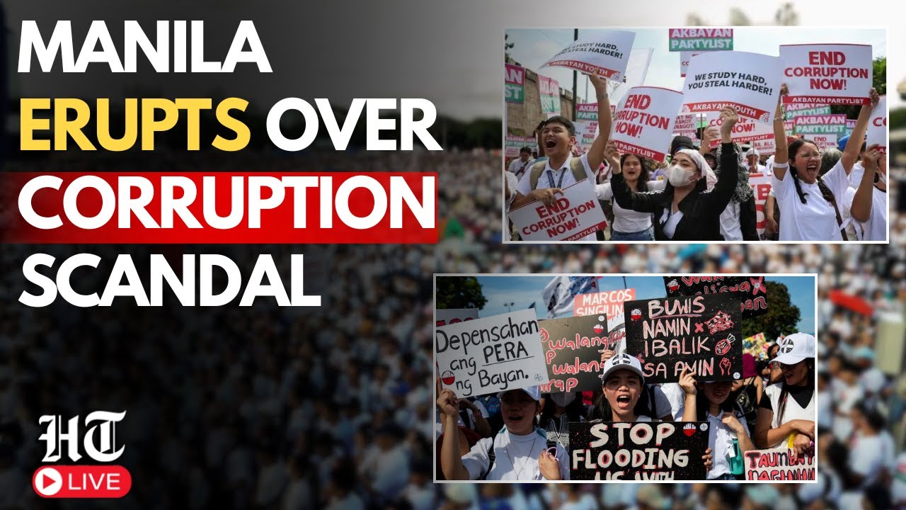 Philippine Protests LIVE: Thousands Rally In Manila Over Corruption Scandal | Flood Control Scandal