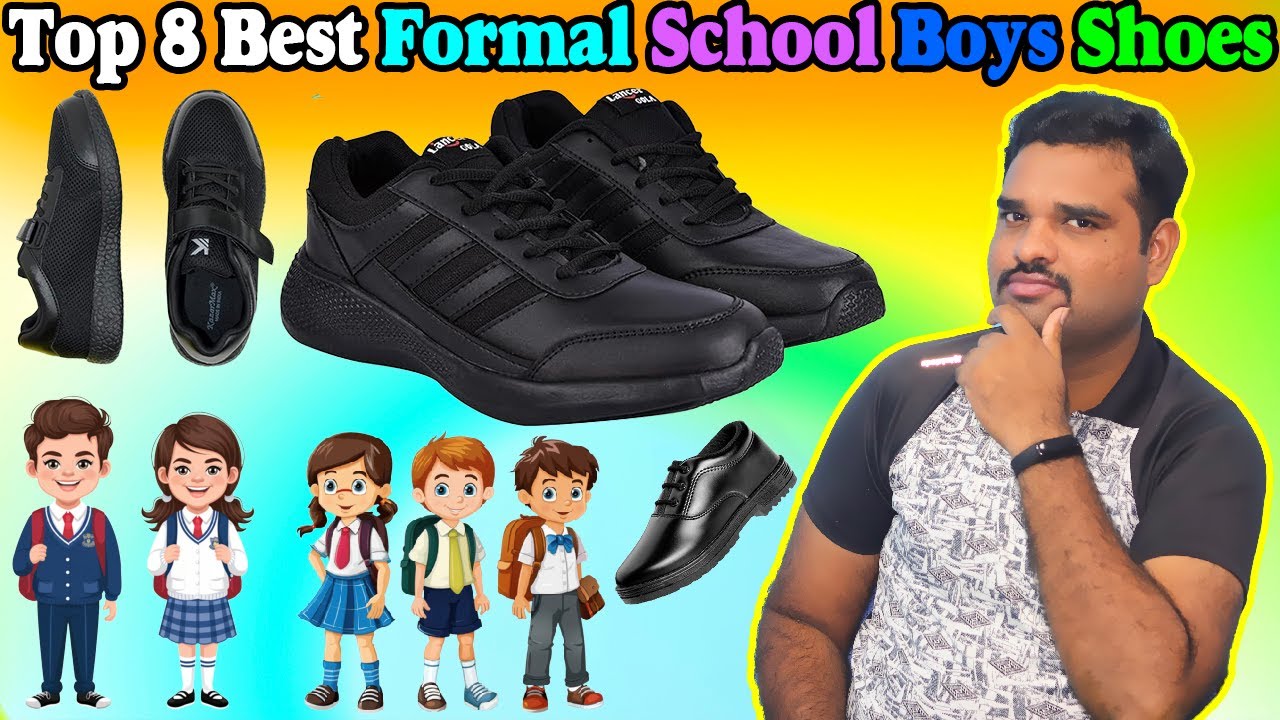 ✅ Top 8 Best School Shoes In India 2025 With Price |Formal Shoes Review & Comparison