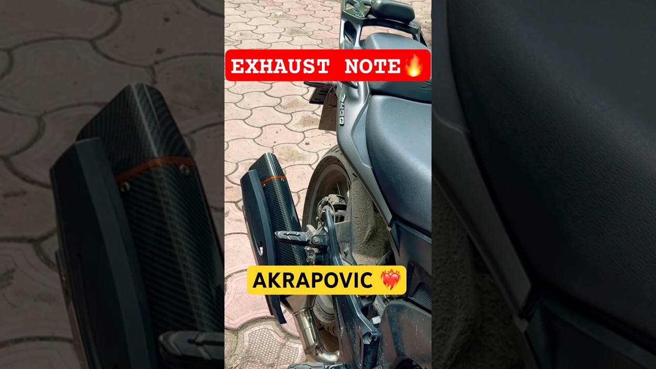Best Exhaust Note 🔥 Dominar 400 Akrapovic | R457 #loudexhaust #akrapovic #ytshorts