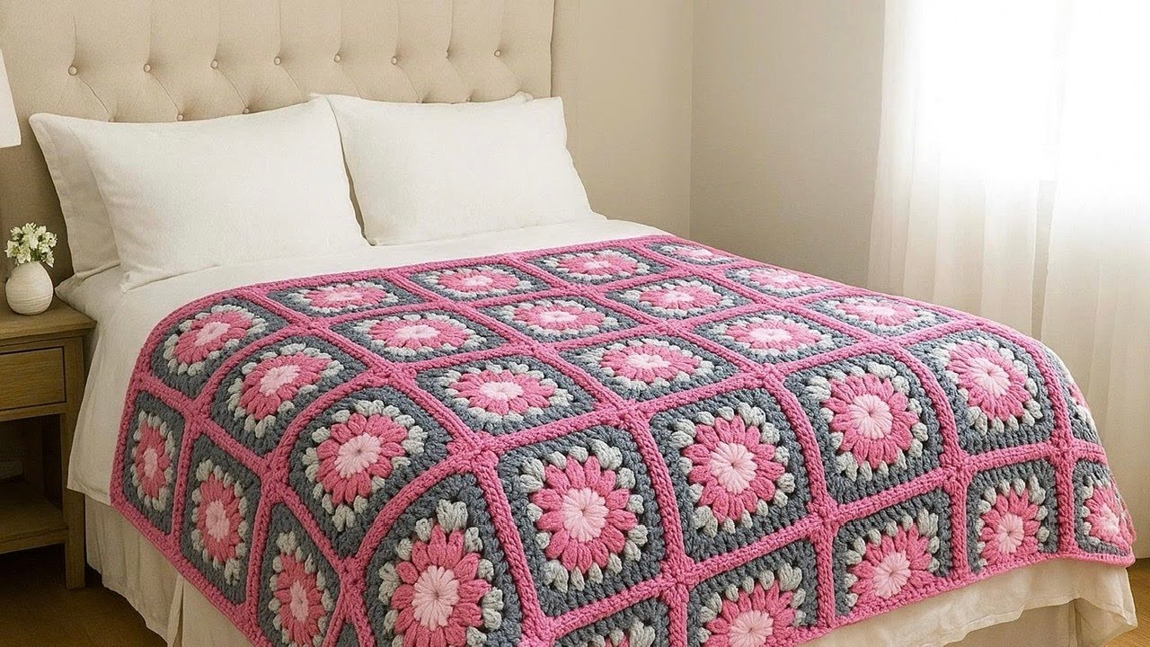 TRY THIS CROCHET SQUARE – YOU’LL WANT TO TURN IT INTO A WHOLE BLANKET! GRANNY SQUARE
