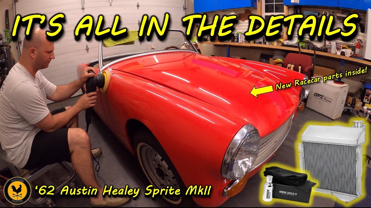 Austin-Healey Sprite Aluminum Radiator, Buff, Polish & Ceramic Coat