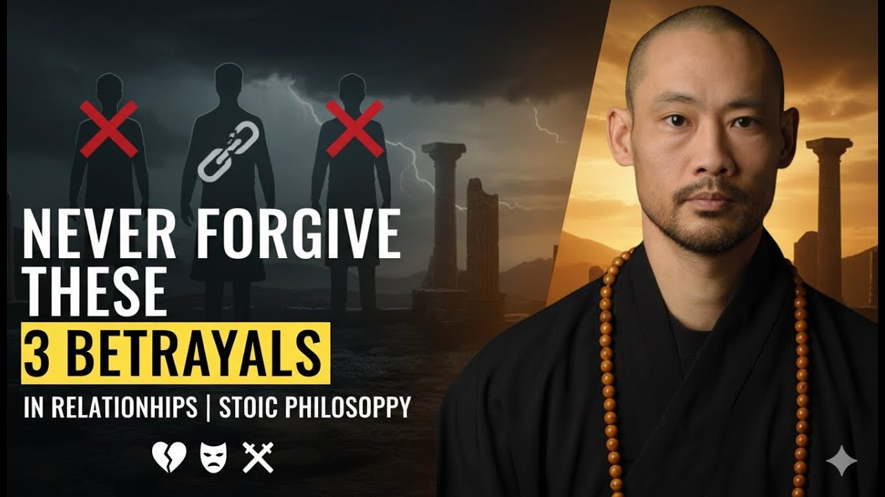 Never Forgive These 3 Betrayals in Relationships | Stoic Philosophy — Shi Heng Yi