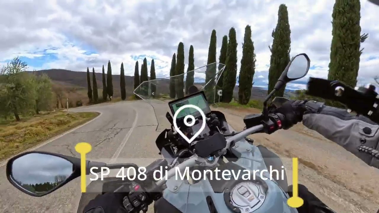 Test insta360 X5 su GS 1250 Adventure in Toscana