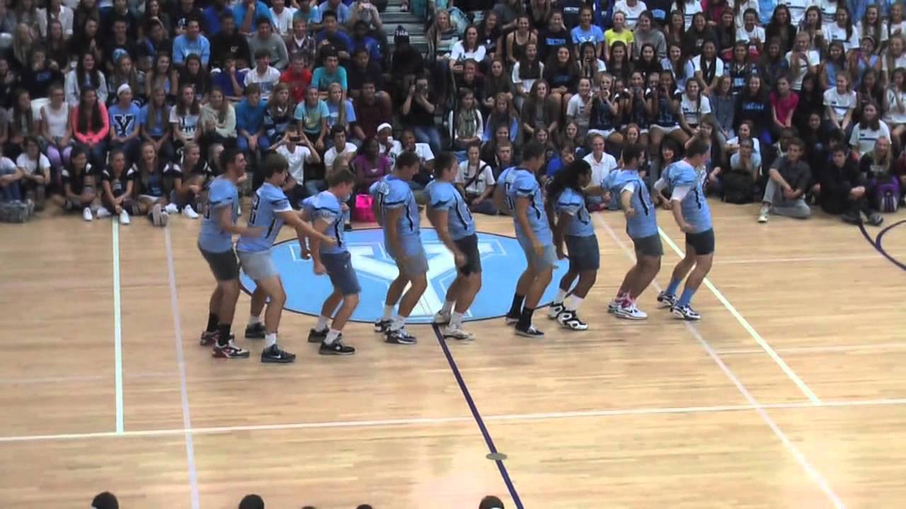 Yorktown Football Seniors Pep Rally Dance 2012