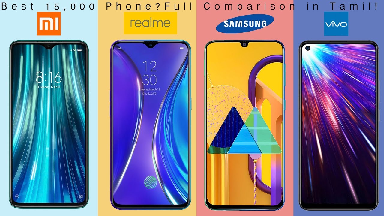 Redmi Note 8 Pro Vs Realme XT Vs Samsung Galaxy M30S Vs Vivo Z1 Pro Full Comparison in Tamil!